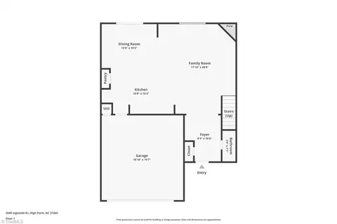 Floorplan - 2549 Ingleside Dr, High Point, NC 27265 photo 1 of 2