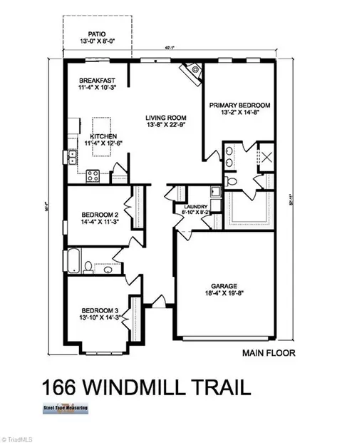 Floorplan - 166 Windmill Trl, High Point, NC 27265 photo 1 of 1