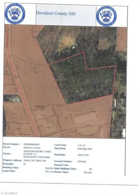 18365 Nc Highway 109, Denton, NC 27239