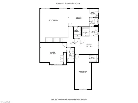 Floorplan - 2712 Bartlett Ln, Clemmons, NC 27012 photo 2 of 3