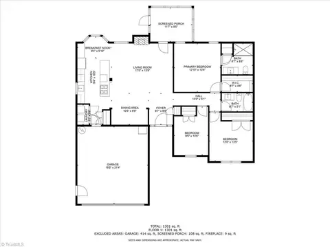 Floorplan - 3804 Eagles View Ct, High Point, NC 27265 photo 1 of 1