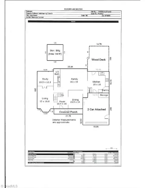 Floorplan - 1403 Spring Tree Ct, High Point, NC 27265 photo 1 of 2