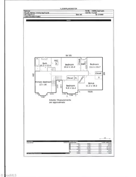 Floorplan - 1403 Spring Tree Ct, High Point, NC 27265 photo 2 of 2