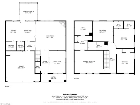 Floorplan - 6212 Hampton Chase Dr, Clemmons, NC 27012 photo 1 of 3