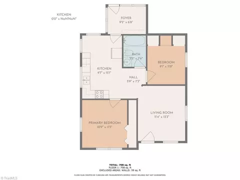 Floorplan - 307 Key St S, Pilot Mountain, NC 27041 photo 1 of 1
