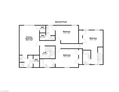 Floorplan - 1509 Heathcliff Rd, High Point, NC 27262 photo 2 of 2