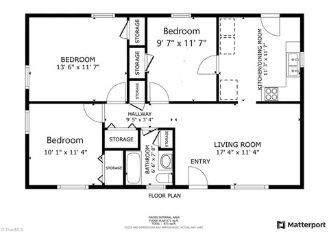 Floorplan - 2103 Wesley Dr, High Point, NC 27260 photo 1 of 1