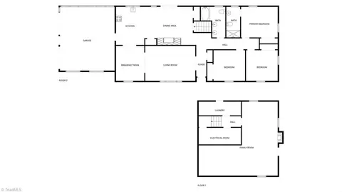 Floorplan - 3230 High Cliffs Rd, Pfafftown, NC 27040 photo 1 of 1