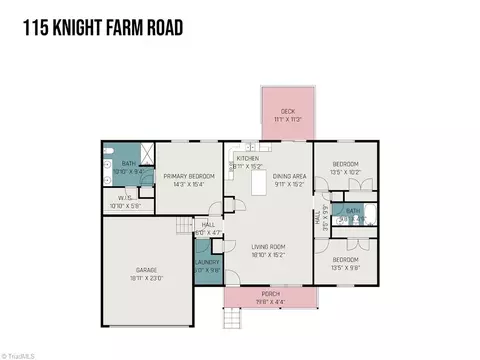 Floorplan - 115 Knight Farm Rd, Stokesdale, NC 27357 photo 1 of 1