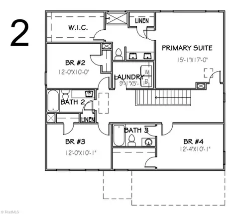 Floorplan - 5434 Rock Valley Dr, Trinity, NC 27370 photo 2 of 2