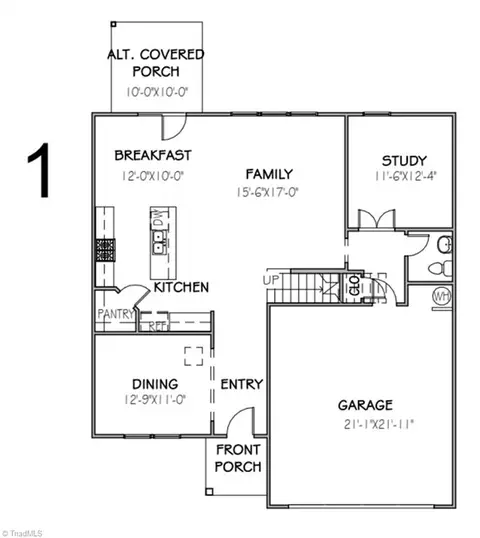 Floorplan - 5434 Rock Valley Dr, Trinity, NC 27370 photo 1 of 2