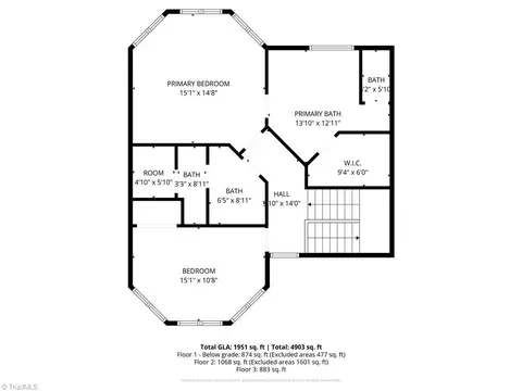 Floorplan - 1040 Sycamore St, King, NC 27021 photo 3 of 3