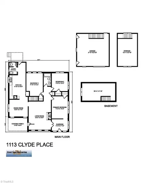 Floorplan - 1113 Clyde Pl, High Point, NC 27262 photo 1 of 1