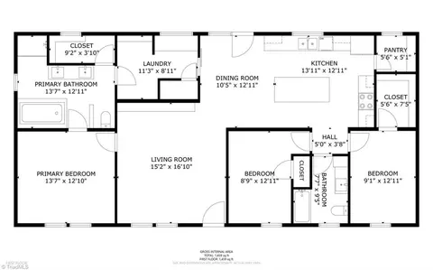 Floorplan - 880 Perkinson Rd, Ruffin, NC 27326 photo 1 of 1