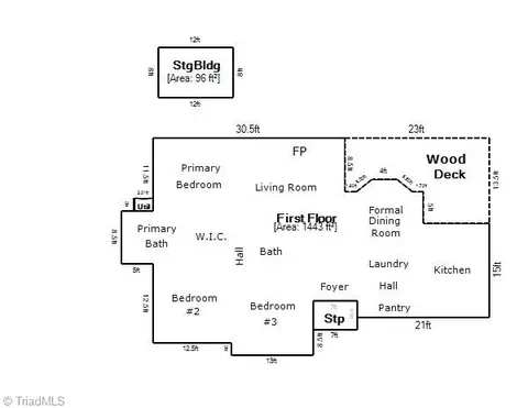 Floorplan - 402 Shadybrook Rd, High Point, NC 27265 photo 1 of 1