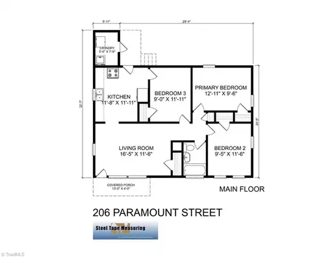 Floorplan - 206 Paramount St, High Point, NC 27262 photo 1 of 1
