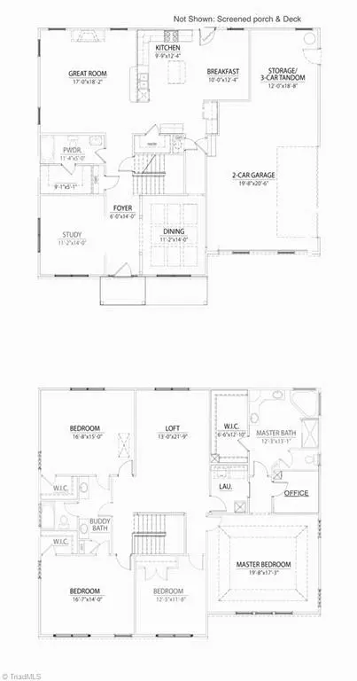 Floorplan - 7729 Carson Path, Summerfield, NC 27358 photo 1 of 1