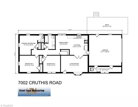 Floorplan - 7002 Cruthis Rd, High Point, NC 27263 photo 1 of 1