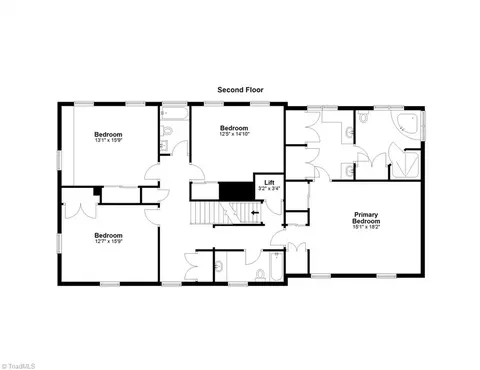 Floorplan - 417 Hillcrest Dr, High Point, NC 27262 photo 2 of 3