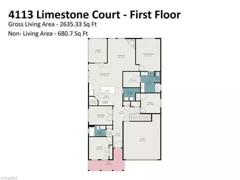 Floorplan - 4113 Limestone Ct, Clemmons, NC 27012 photo 1 of 2