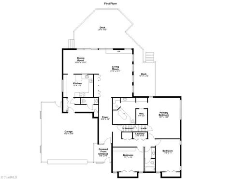 Floorplan - 1007 Wickliff Ave, High Point, NC 27262 photo 1 of 3