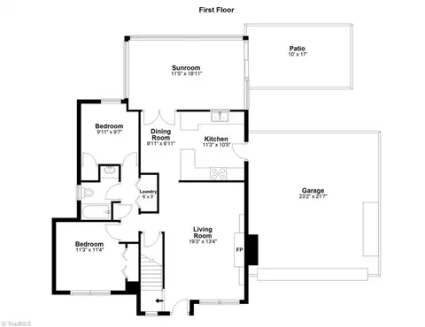 Floorplan - 3954 Evergreen Dr, Trinity, NC 27370 photo 1 of 2