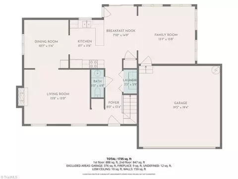 Floorplan - 108 Willow Bend Dr, King, NC 27021 photo 1 of 2
