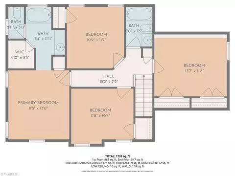 Floorplan - 108 Willow Bend Dr, King, NC 27021 photo 2 of 2