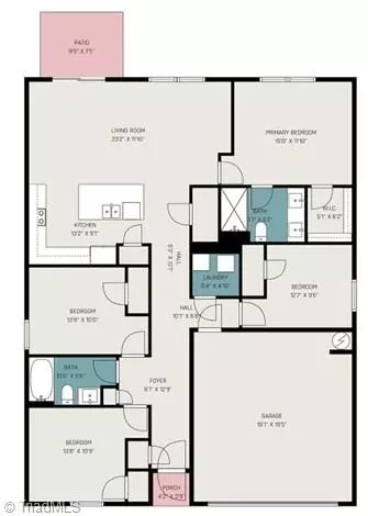 Floorplan - 6374 Cedar Hill Ct, Trinity, NC 27370 photo 1 of 1