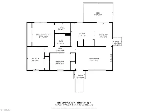 Floorplan - 1014 Pine Ln, Eden, NC 27288 photo 1 of 1