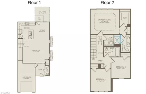 Floorplan - 1607 Eckert Ln, Whitsett, NC 27377 photo 1 of 1
