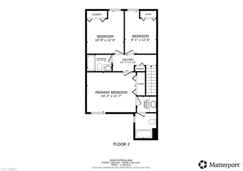 Floorplan - 2214 Shadow Valley Rd #E, High Point, NC 27265 photo 2 of 2