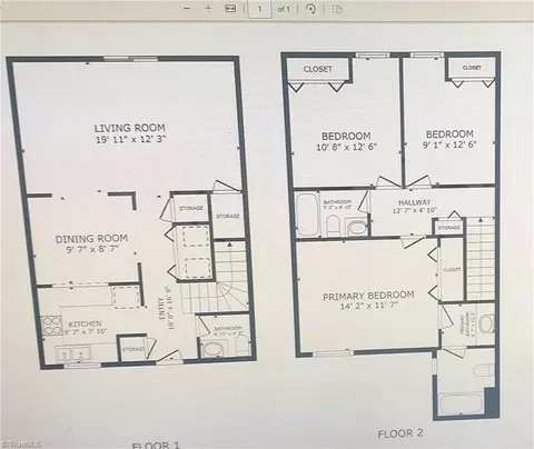 Floorplan - 2214 Shadow Valley Rd #E, High Point, NC 27265 photo 1 of 2