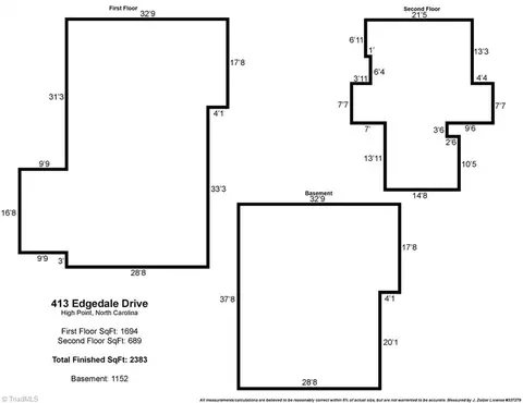 Floorplan - 413 Edgedale Dr, High Point, NC 27262 photo 2 of 2