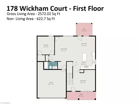 Floorplan - 178 Wickham Ct, Clemmons, NC 27012 photo 1 of 2