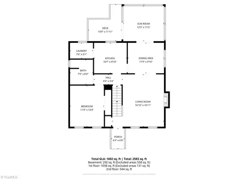 Floorplan - 1740 Harper Spring Dr, Clemmons, NC 27012 photo 1 of 3