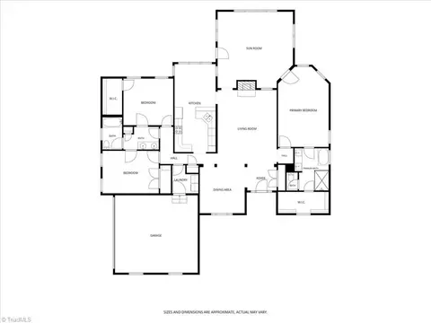 Floorplan - 592 Carson Ridge Dr, Oak Ridge, NC 27310 photo 1 of 1