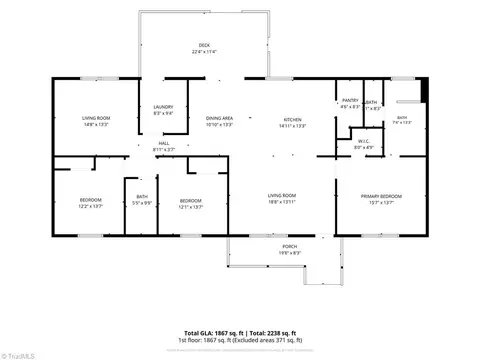 Floorplan - 1500 Slate Rd, King, NC 27021 photo 1 of 1