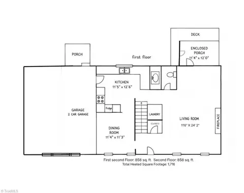 Floorplan - 4804 Whisper Oak Dr, Trinity, NC 27370 photo 1 of 2