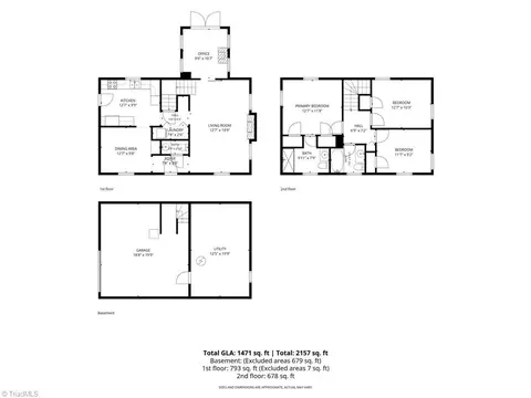 Floorplan - 7317 Farmbrook Pl, Thomasville, NC 27360 photo 1 of 4
