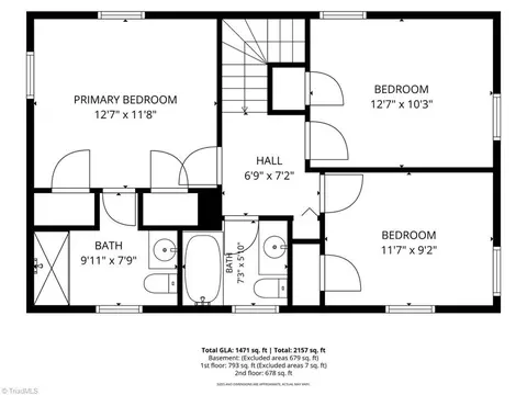 Floorplan - 7317 Farmbrook Pl, Thomasville, NC 27360 photo 2 of 4