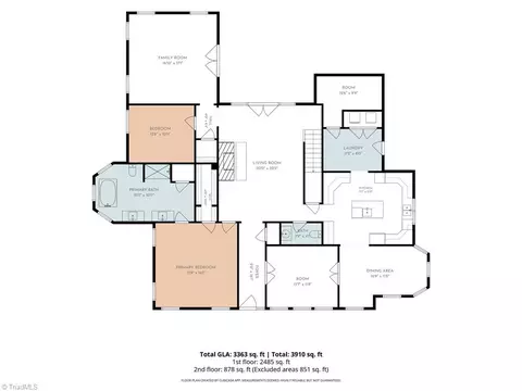 Floorplan - 8908 Cedar Spring Dr, Colfax, NC 27235 photo 1 of 2