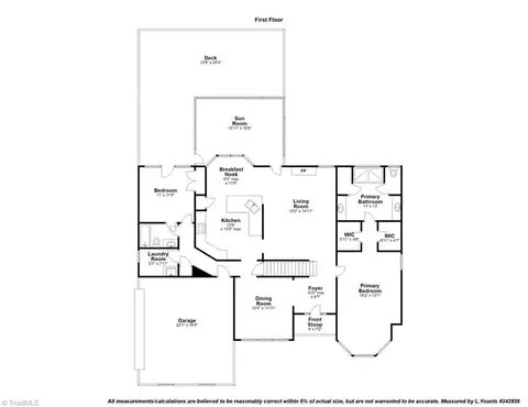 Floorplan - 7479 Fox Chase Dr, Trinity, NC 27370 photo 1 of 3