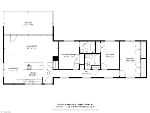 Floorplan - 3517 Bentbrook Dr, High Point, NC 27265 photo 1 of 1