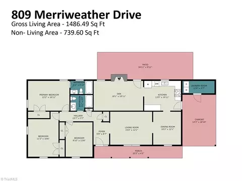 Floorplan - 809 Merriweather Dr, King, NC 27021 photo 1 of 1