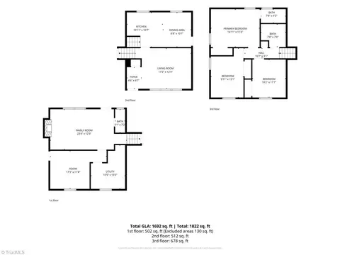 Floorplan - 3701 Rolling Rd, High Point, NC 27265 photo 1 of 1