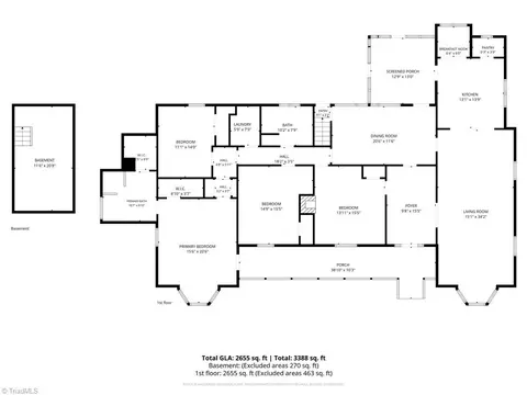 Floorplan - 403 2nd Ave, Mayodan, NC 27027 photo 1 of 1