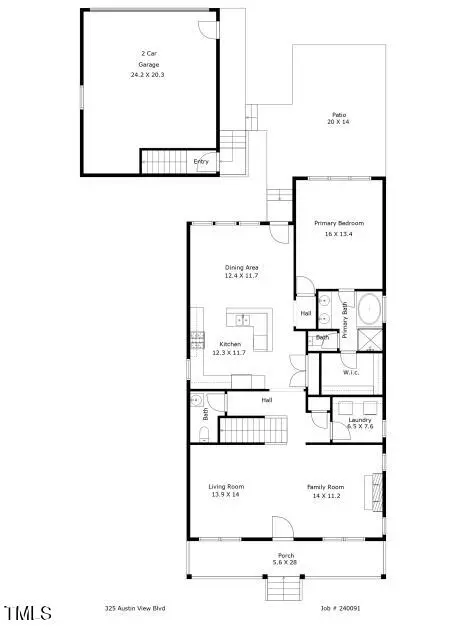 Floorplan - 325 Austin View Blvd, Wake Forest, NC 27587 photo 1 of 2