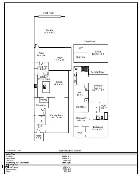 Floorplan - 1616 Upper Park Rd, Wake Forest, NC 27587 photo 1 of 1