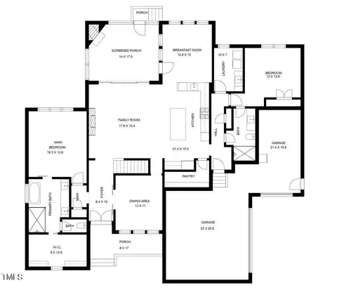 Floorplan - 2100 Camber Dr, Wake Forest, NC 27587 photo 2 of 3